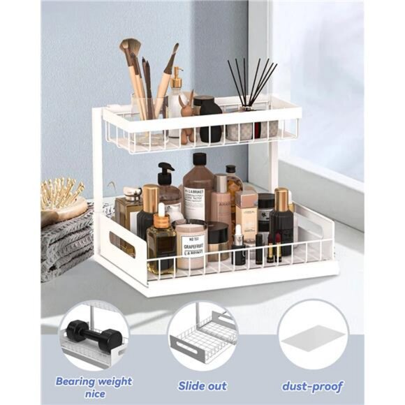 Under Sink Organizers, Metal Pull Out Under Sink Organizers and Storage Shelves - Picture 4 of 7